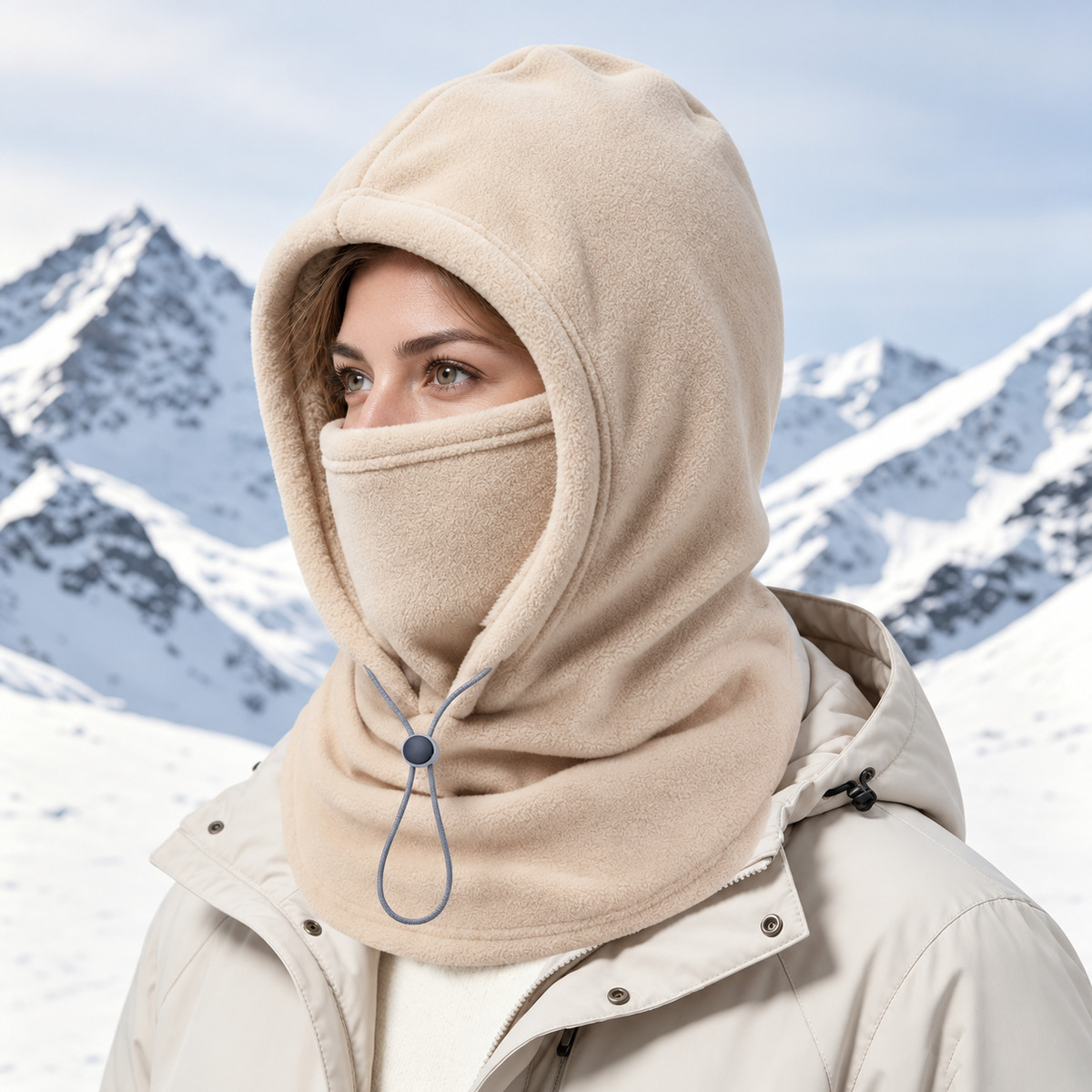 Icone™ WinterHood - Justerbar Pasform Komfortabel Vinter Ansigtsovertæk Og Hætte