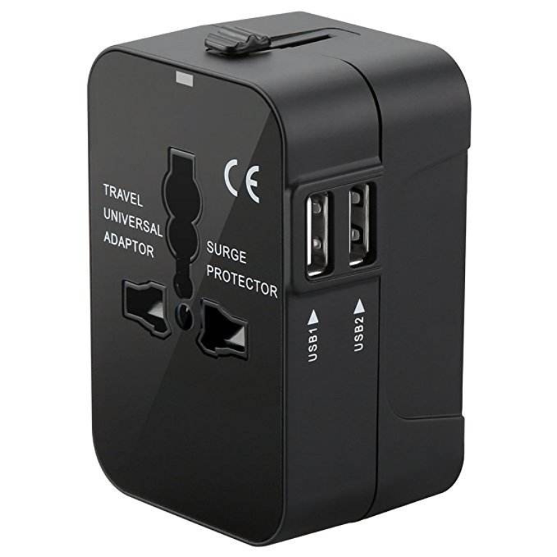 UniversalAdapter - Universal Dual Ports Rejse Kompakt Adapter