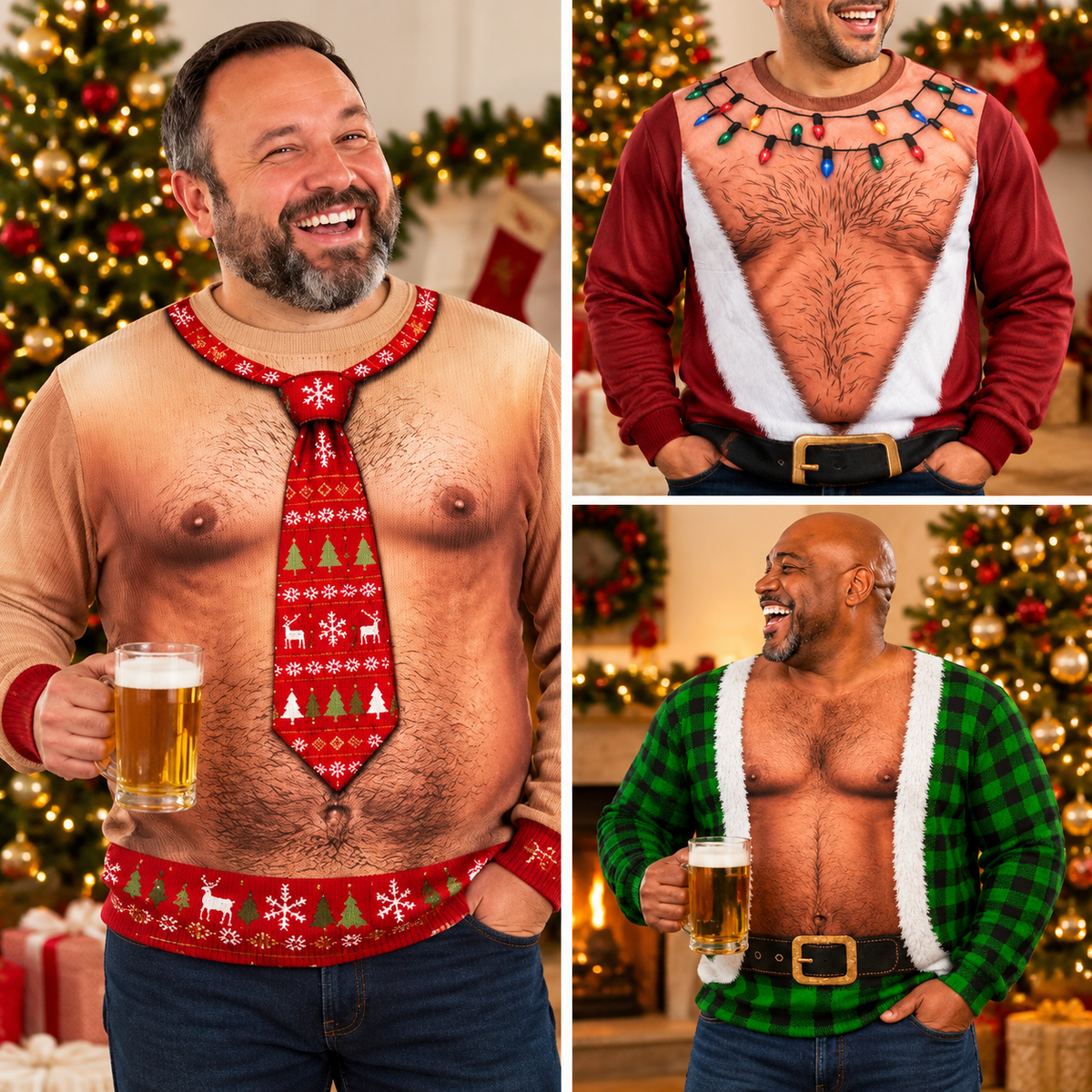 Icone™ FunnySweatshirt  - Unik Sjov Festlig Grafisk Trykt Sweatshirt