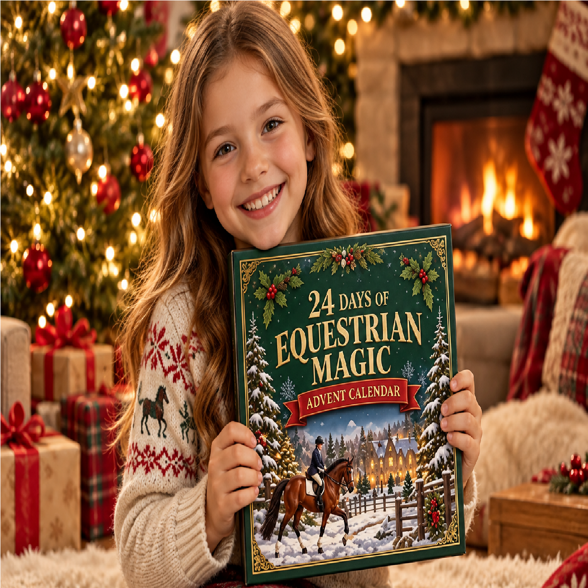 Kletshuts™ HorseAdvent - 24 Dage 2D Equestrian Heste Adventskalender
