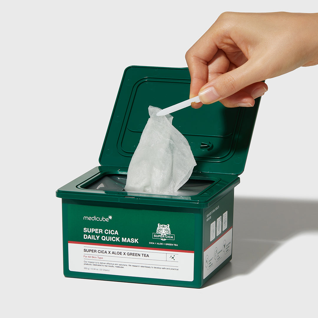 Beroligende arkmasker med 88 % centella til daglig brug, 30 stk.