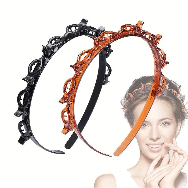 Rose® ClipHeadband 1+1 GRATIS: Nem Styling Multigreb Pandebånd Hår Klip