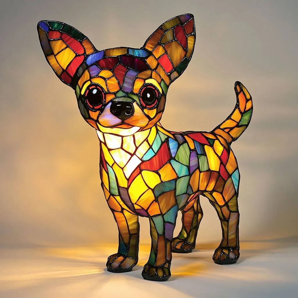 Lysende hund – håndlavet lampe, der varmer hjertet