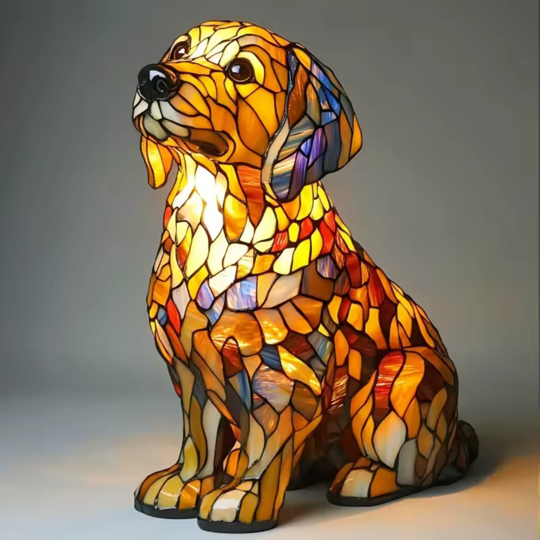 Lysende hund – håndlavet lampe, der varmer hjertet