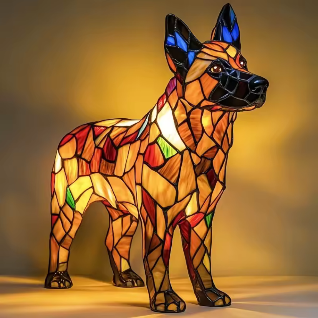 Lysende hund – håndlavet lampe, der varmer hjertet