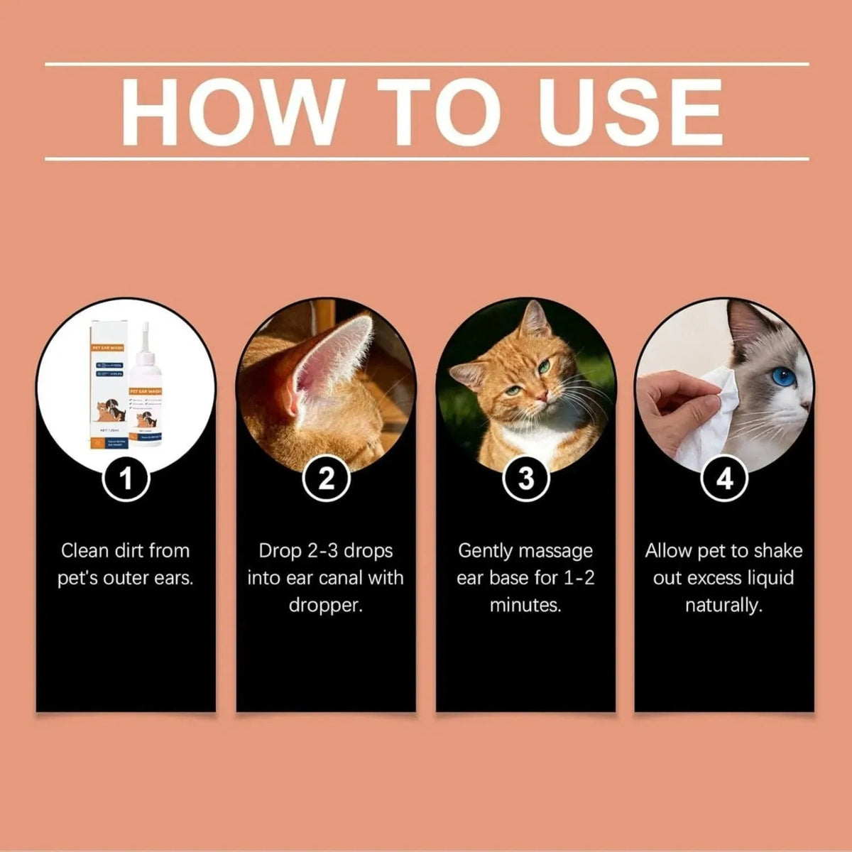 DogCatFri™ EarDrops - Beroligende Dyr Ørepleje Naturlige Dråber