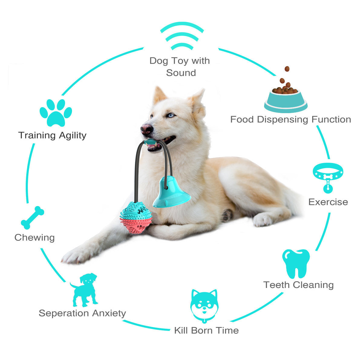 DogFri™ TugToy - Interaktivt Træklegetøj Med Primal Sug