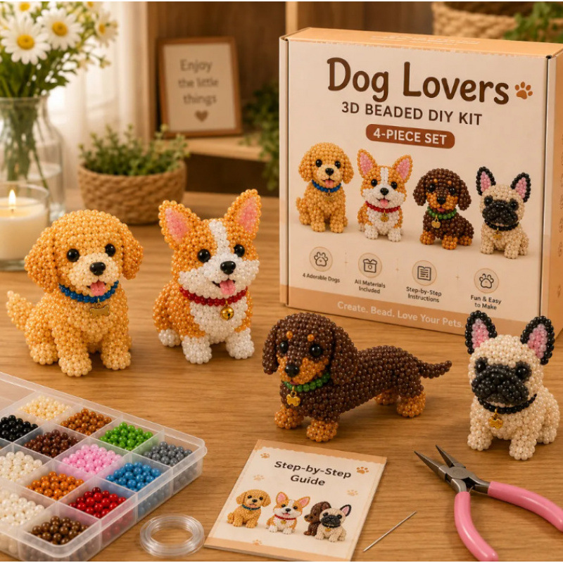 Kletshuts™ BeadCrafts: Begyndervenlig Sjov 3D DIY Perle Håndværk