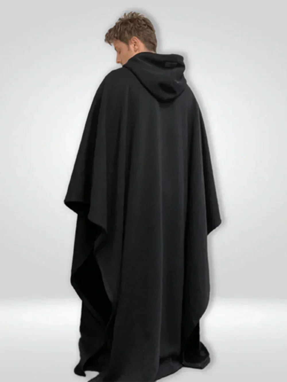 Vægtet hættejakke med oversized pasform og blødt inderfor