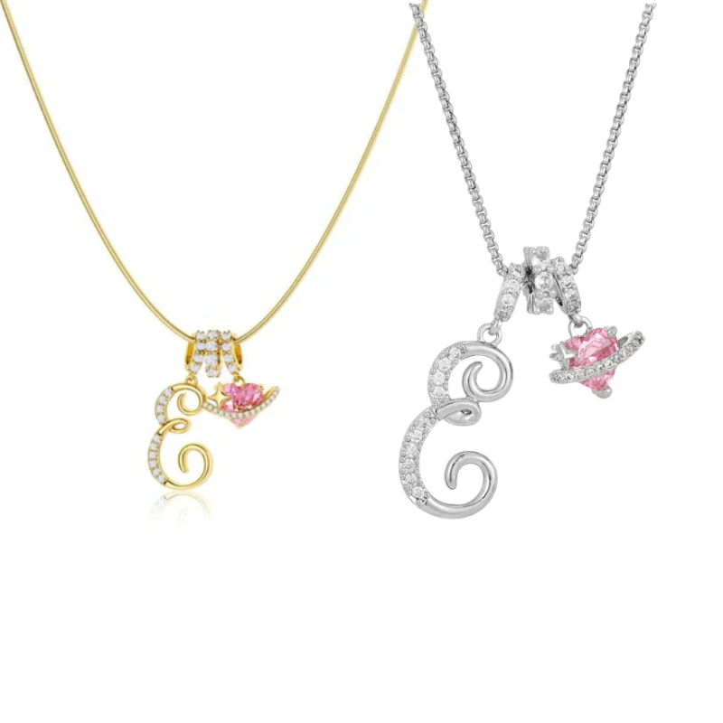 Jewelance™ PendantNecklace 1+1 GRATIS - Elegant Initial Vedhæng Mode Halskæde