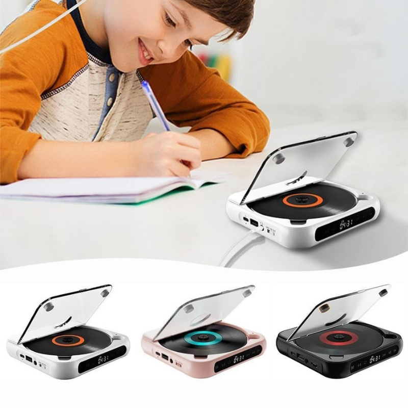 CDPlayer: Bærbar Bluetooth Og Kablet CD-Afspiller