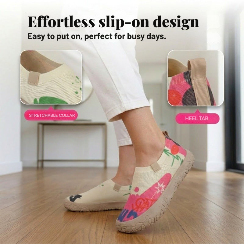 Happy™ SlipShoes: Modevenlige Letvægts Slip-On Sko Til Kvinder