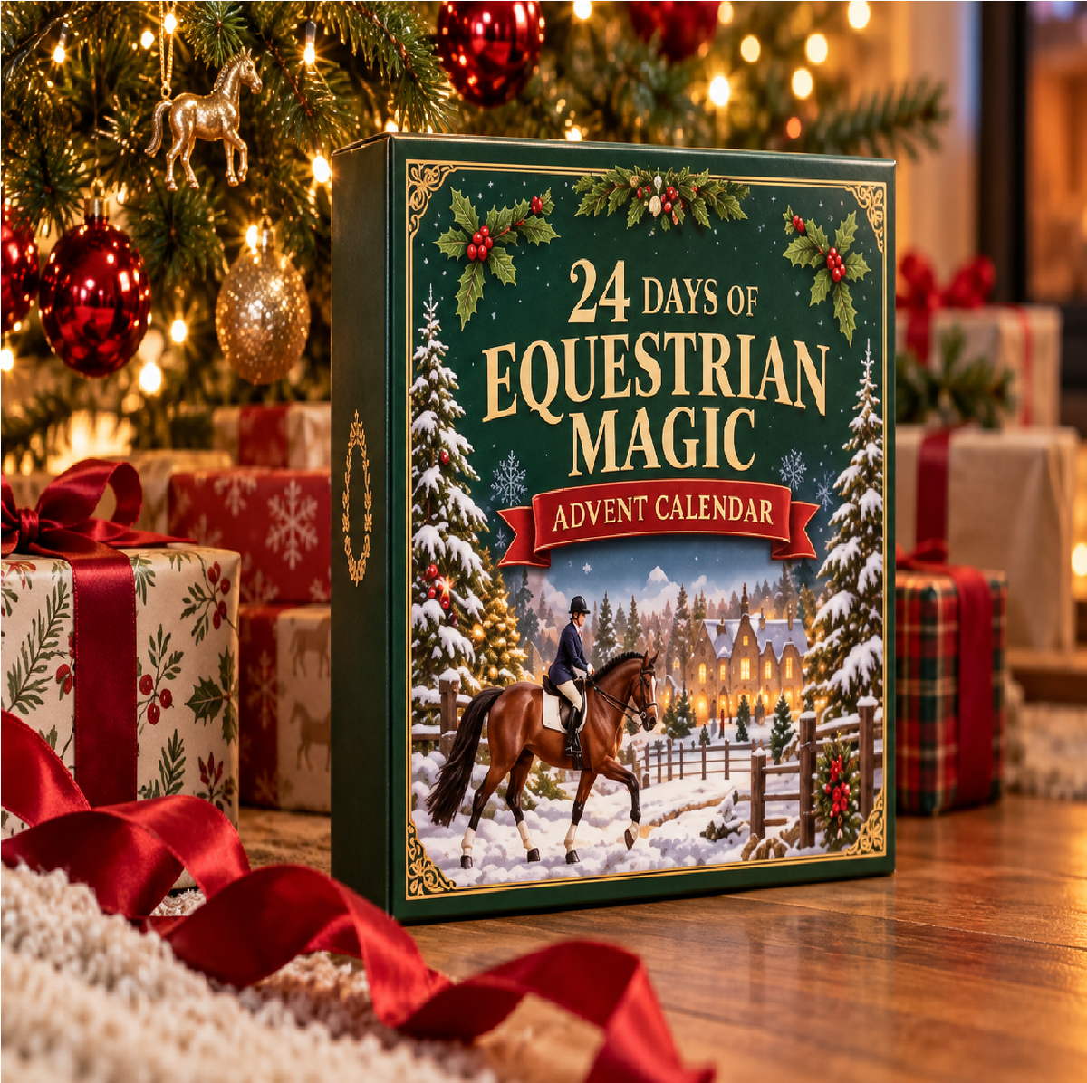 Kletshuts™ HorseAdvent - 24 Dage 2D Equestrian Heste Adventskalender