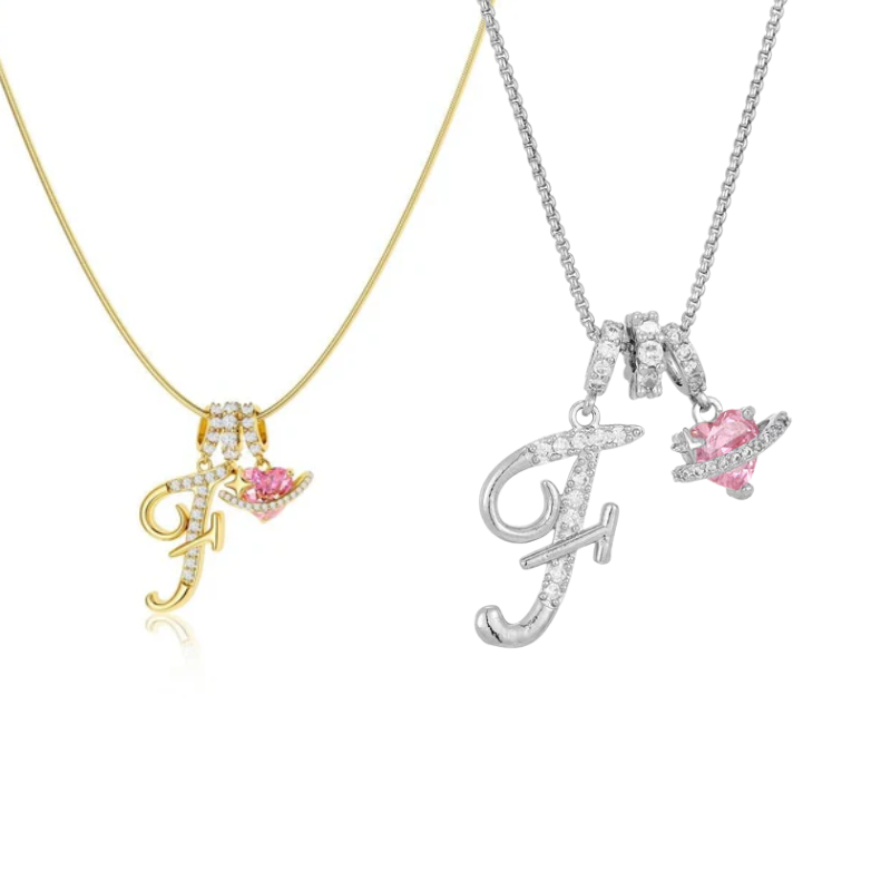 Jewelance™ PendantNecklace 1+1 GRATIS - Elegant Initial Vedhæng Mode Halskæde