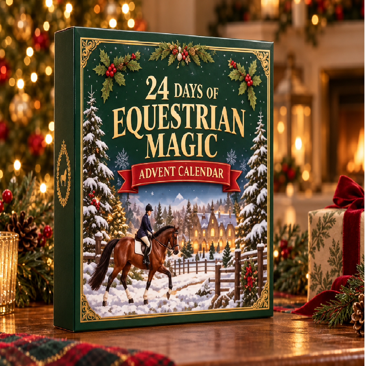Kletshuts™ HorseAdvent - 24 Dage 2D Equestrian Heste Adventskalender