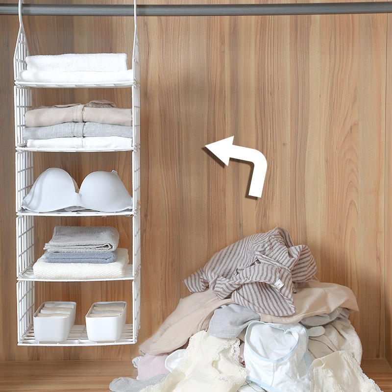 GlideHold® HangingOrganizer: Pladsbesparende Multi-Lags Vertikal Hængende OpbevaringsOrganizer