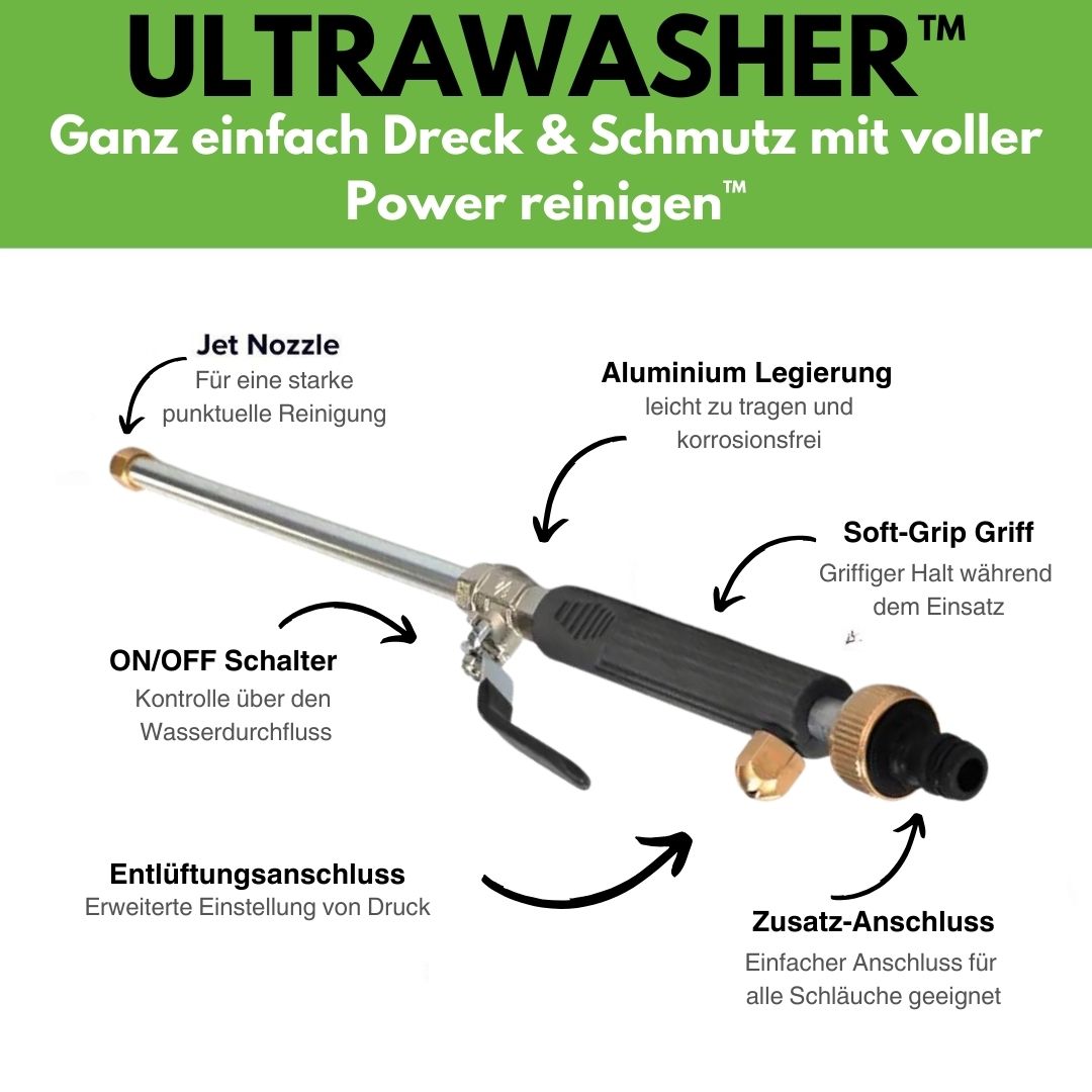 Ultrawasher – Professional All-Purpose High-Pressure Washer for Garden Hoses