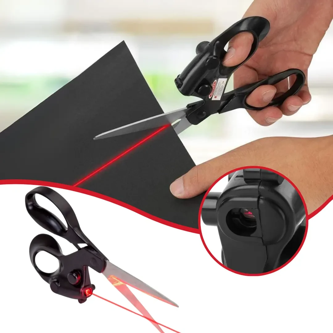 Globetrek° LaserScissors 1+1 GRATIS: Præcis Skæring Laserstyret Multifunktionel Saks