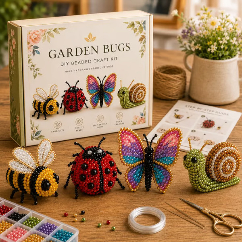 Kletshuts™ BeadCrafts: Begyndervenlig Sjov 3D DIY Perle Håndværk