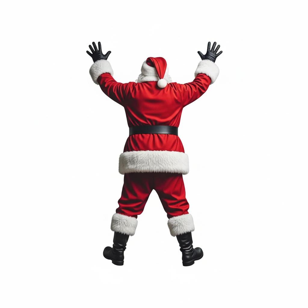 Icone™ HangingSanta: Jul Tilbagedråbe Hængende Julemand Dør Dekoration