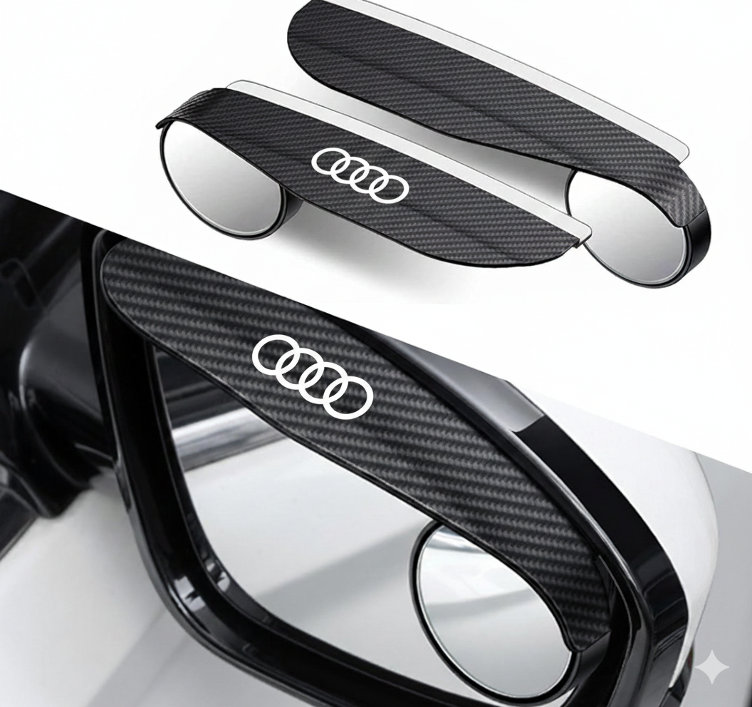 MirrorVisors 1+1 GRATIS: Bilsidespejl Regn Øjenbryn Blind Spot Spejl Visorer