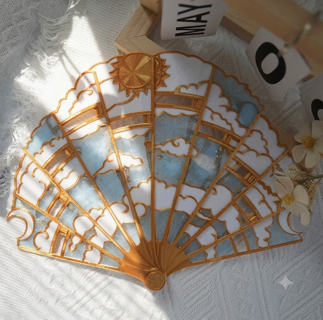 HandFan - Magisk Og Elegant Intrikat Design Håndvifte Tilbehør