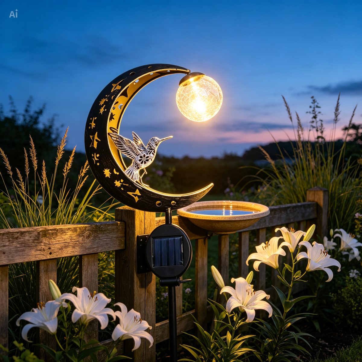 Ledsen™ SolarBird: Solcelledrevet Halvmåne Fugle Solar Lampe