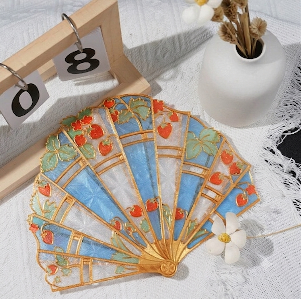 HandFan - Magisk Og Elegant Intrikat Design Håndvifte Tilbehør