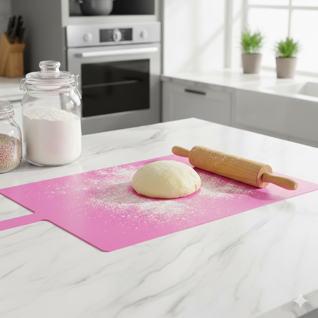 Globetrek° DoughMat: Genanvendelig Køkken Dejmat Non-Slip Æltning Og Udrulningspad