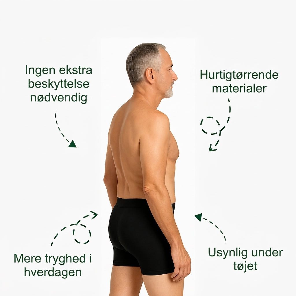 DryGuard – Inkontinens boxershorts til mænd