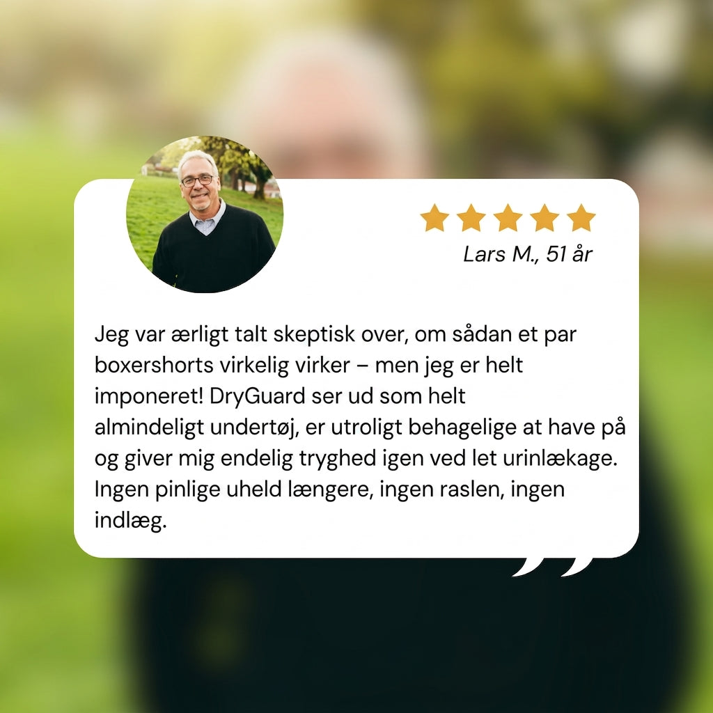 DryGuard – Inkontinens boxershorts til mænd