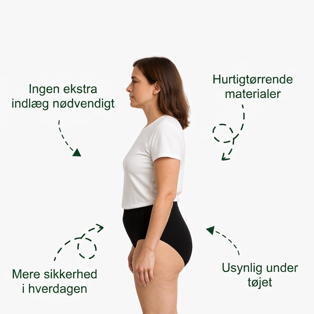 DameTryg – Diskrete inkontinens underbukser til kvinder