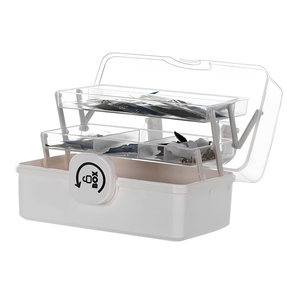Globetrek° SmartStorage - Multifunktionel Tre-Niveaus Gennemsigtig Smart Opbevaring Organizer