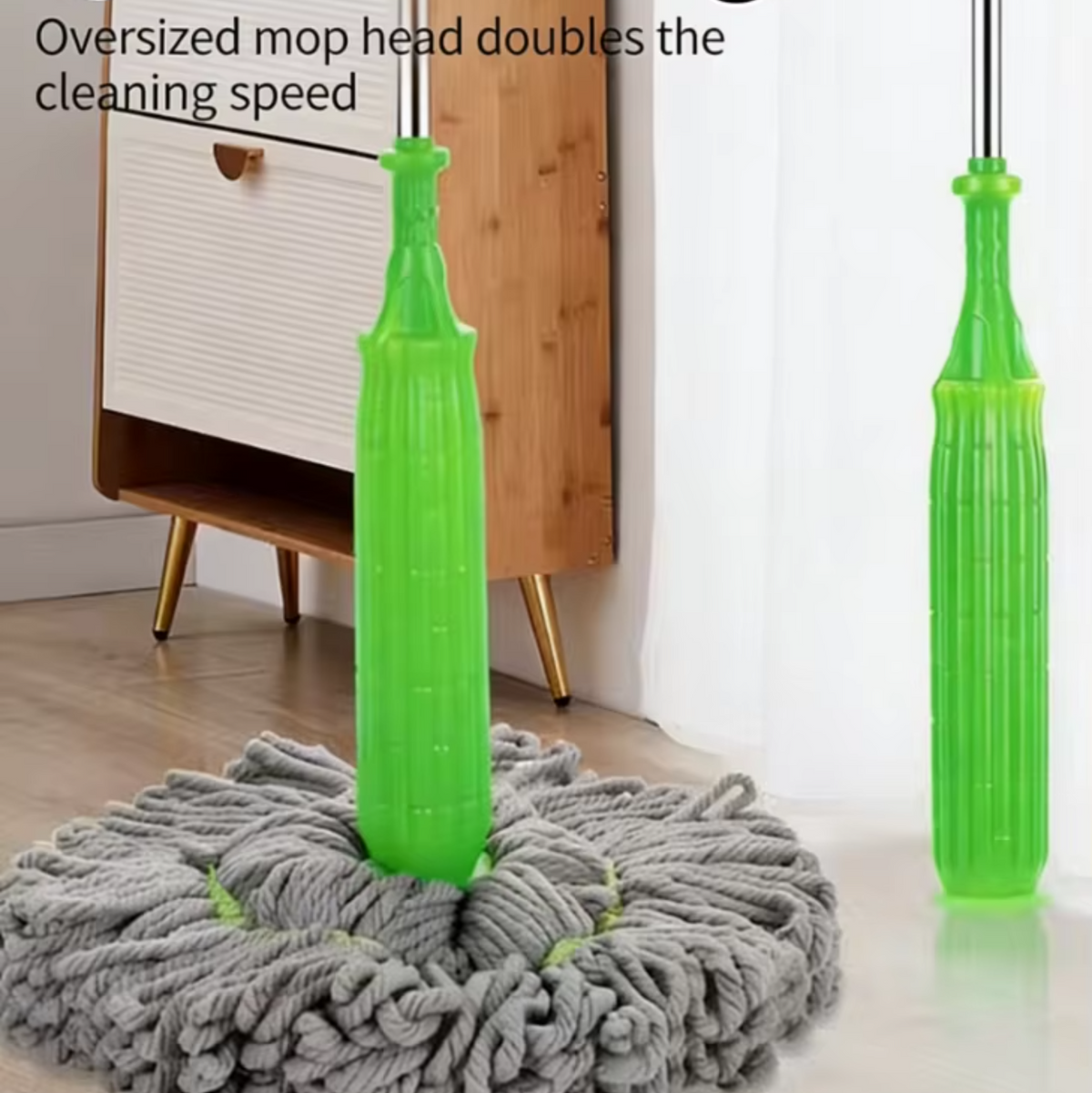 Cleaner Pro° SmartSqueeze 1+1 GRATIS: Håndfri Selv-Vridende Smart Klem Dreje Moppe