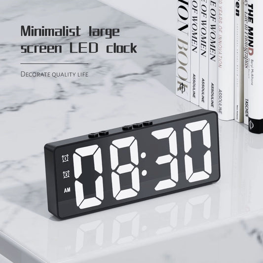 AlarmClock: LED Display Minimalistisk Stil Digital Alarmur