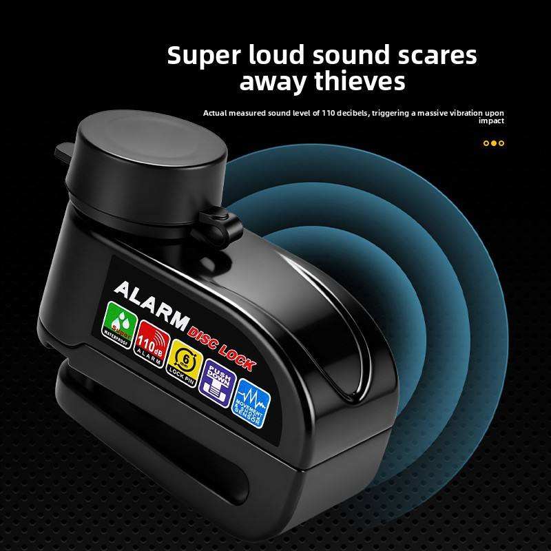 DiscLock - Heavy Duty Skivebremse Lås Tyverisikring Alarm System