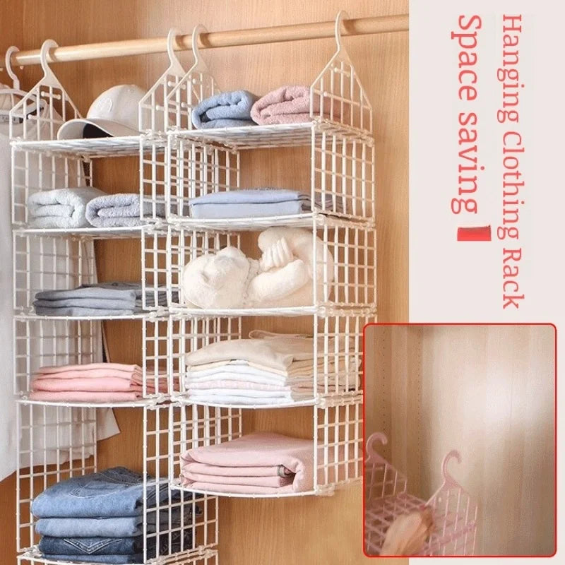GlideHold® HangingOrganizer: Pladsbesparende Multi-Lags Vertikal Hængende OpbevaringsOrganizer