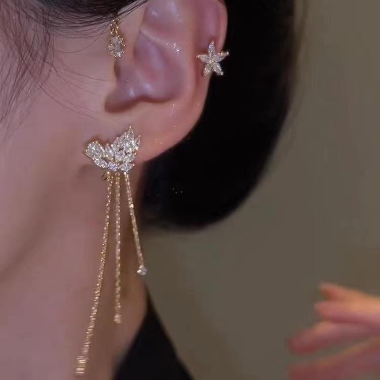 Jewelance™ EarCuffs 1+1 GRATIS: Luksus Mode Sommerfugl Zircon Kvast Øre Manchetter