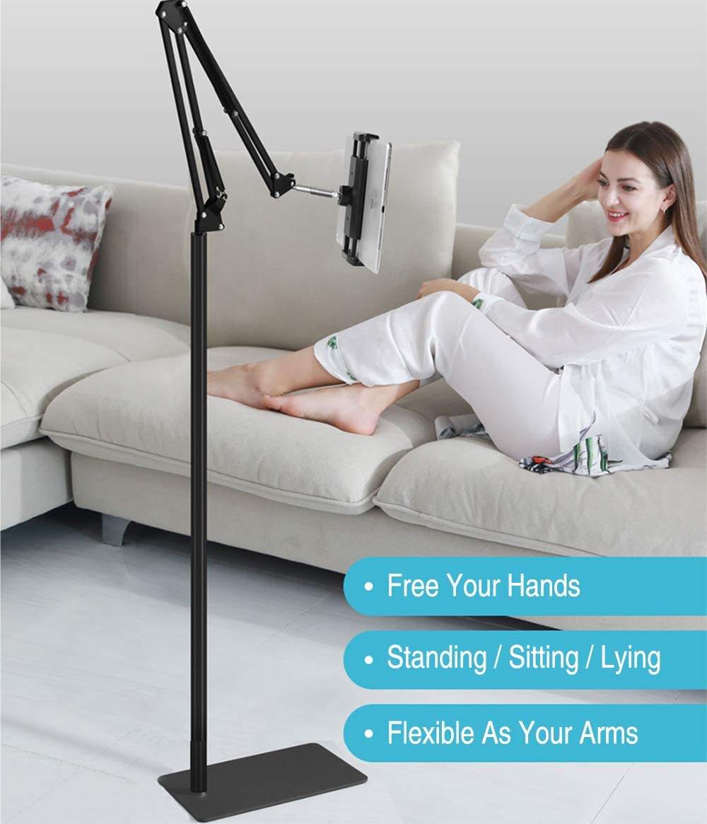 Holder 360° TabletStand: Justerbar Gulvstander Til Tablet Og Telefon