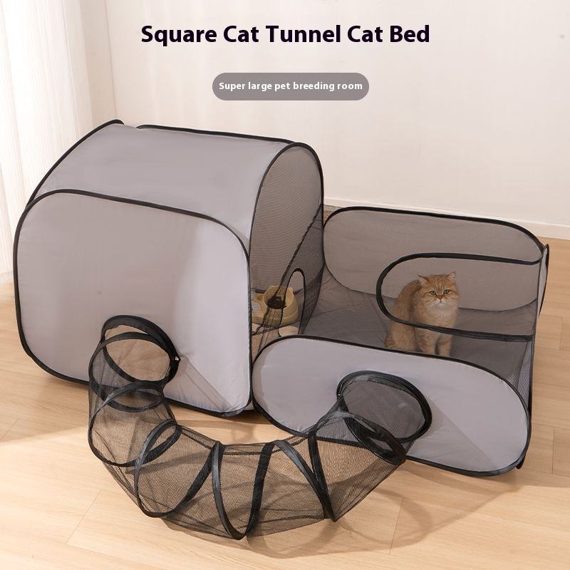 Catfri® CatPlaypen: Indendørs og Udendørs Foldbar Katlegegård Telt