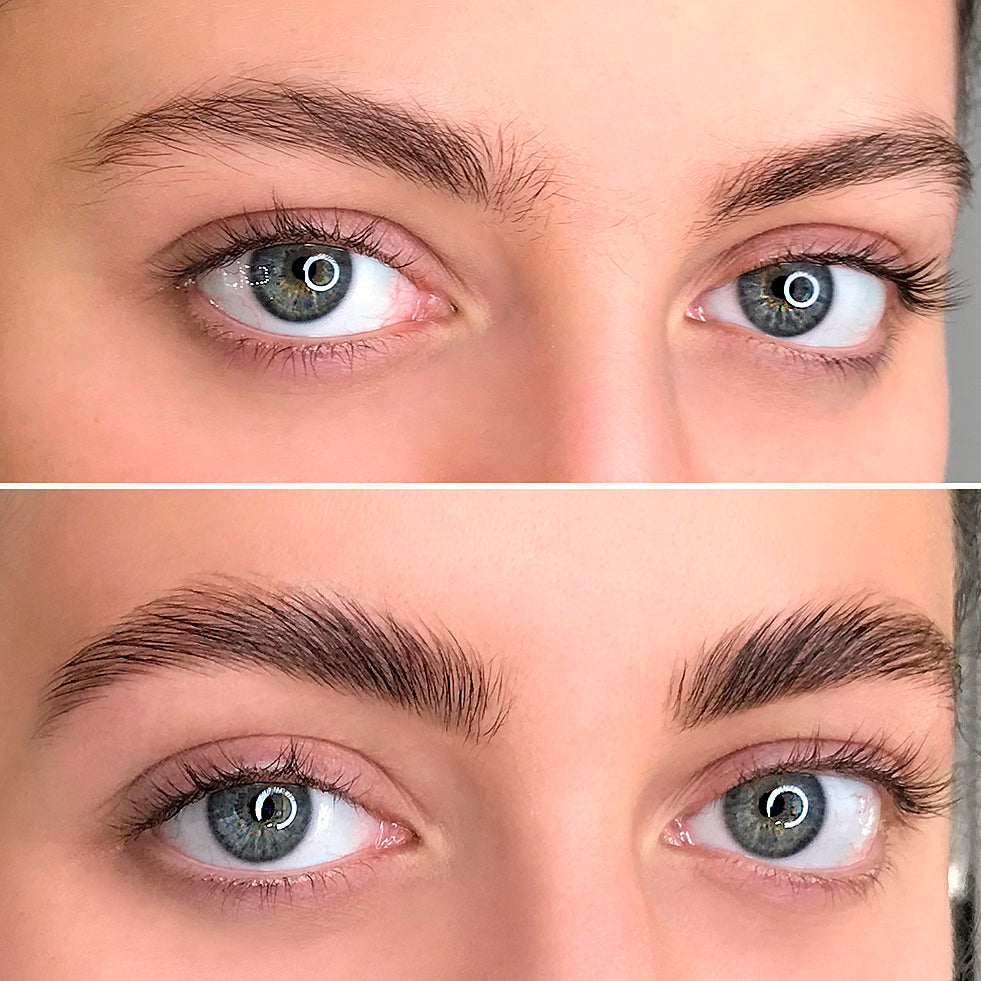 SimplyLash Lash Lift + Brow Lamination Kit vist med tilbehør eller pakkeindhold