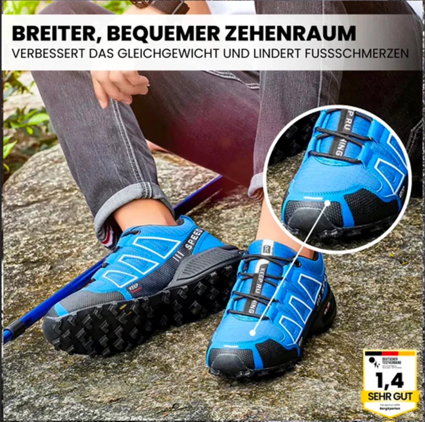 Trekking – fleksible vandrestøvler med bred tåboks