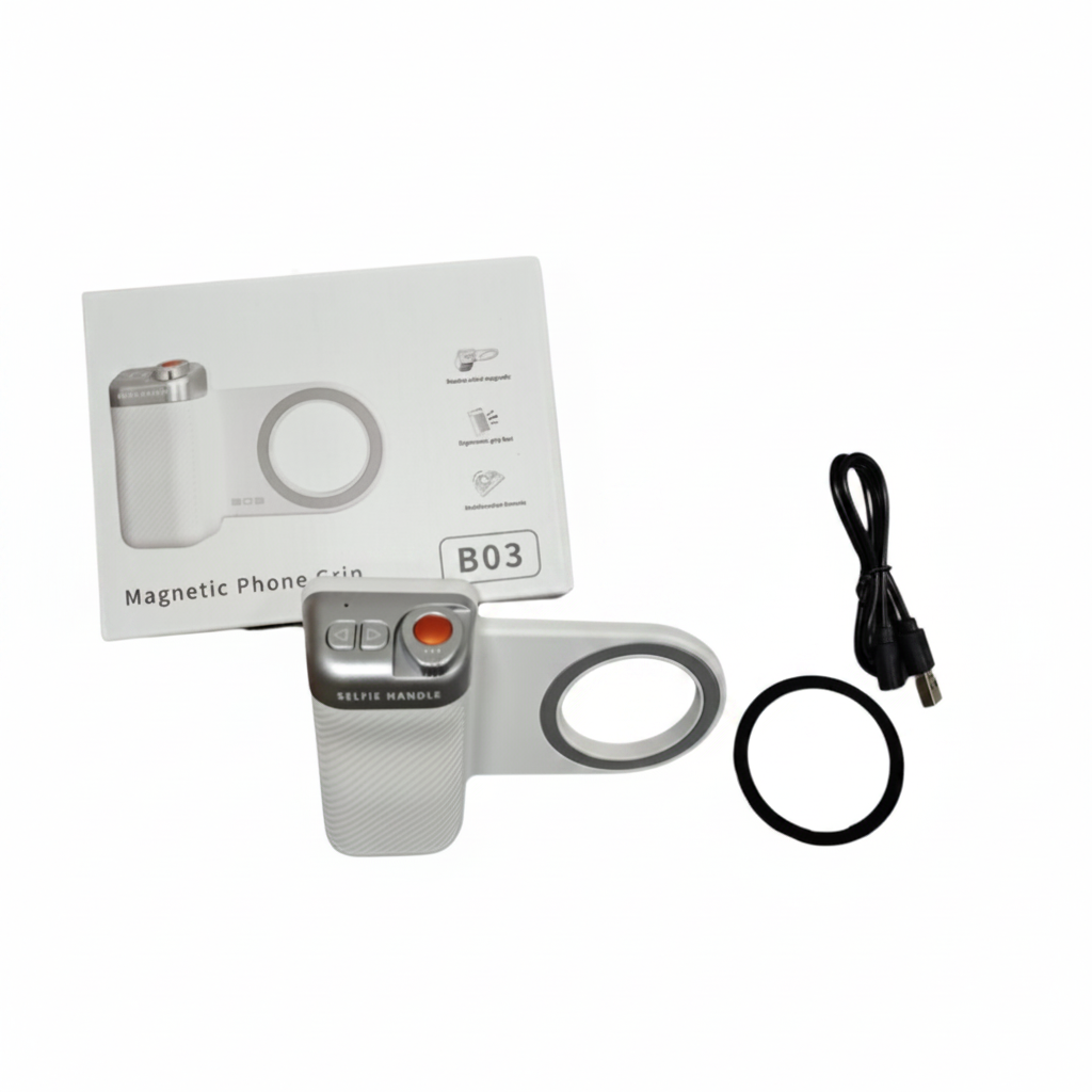 MagneticGrip - Perfekt Fotografi Magnetisk Telefon Greb med Fyldlys