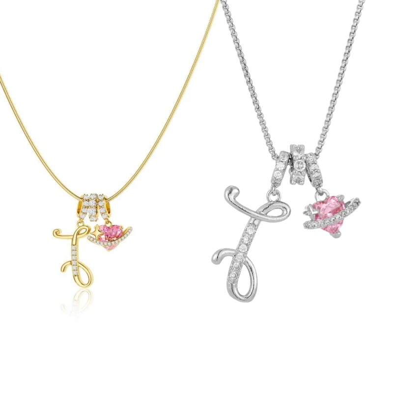 Jewelance™ PendantNecklace 1+1 GRATIS - Elegant Initial Vedhæng Mode Halskæde