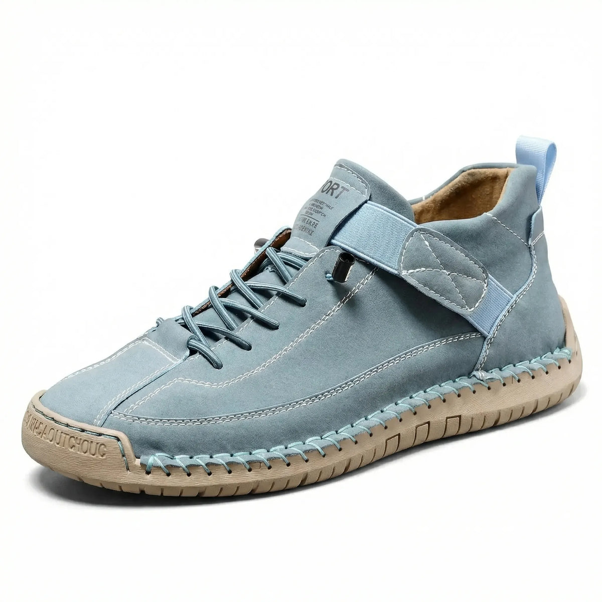 Ortopædiske gåsneakers til damer med bred tåboks og elastiske snørebånd