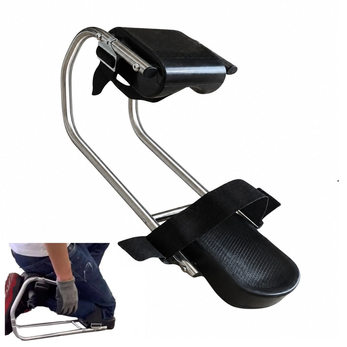 KneeSupport: Transportabel Have Knæler Og Taburet Støtte
