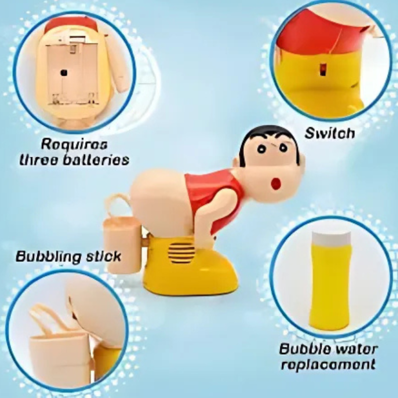 Kletshuts™ BubbleFun: Sjov Elektrisk Bobleblæser Dreng Maskinelegetøj