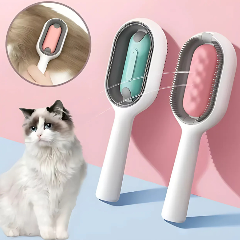 DogCatFri™ GroomingBrush 1+1 GRATIS: Dyrehårfjerner Og Massagebørste