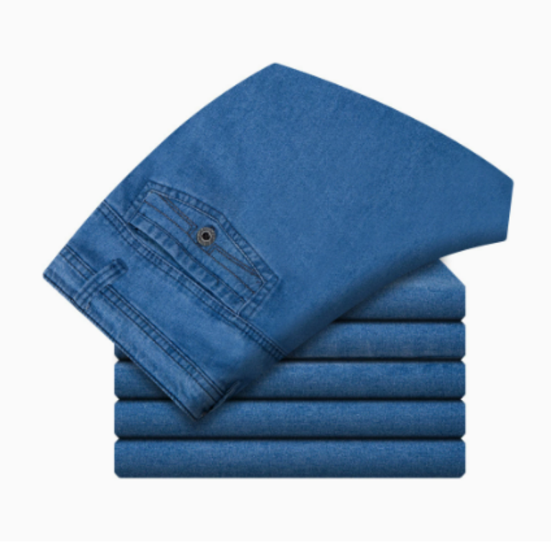 Icone™ RetroJeans: Herres Højtaljede Tilfældig Retro Jeans