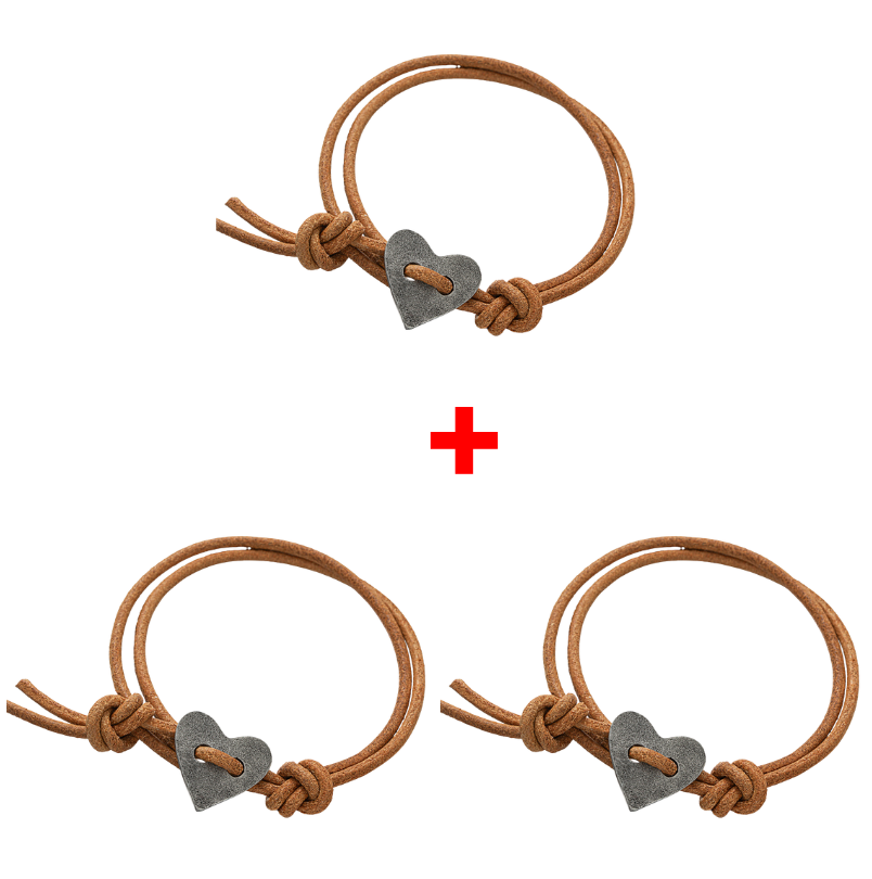 Jewelance™ KnottedBracelet 1+2 GRATIS - Bohème Med Knuder Hjerte Sten Armbånd